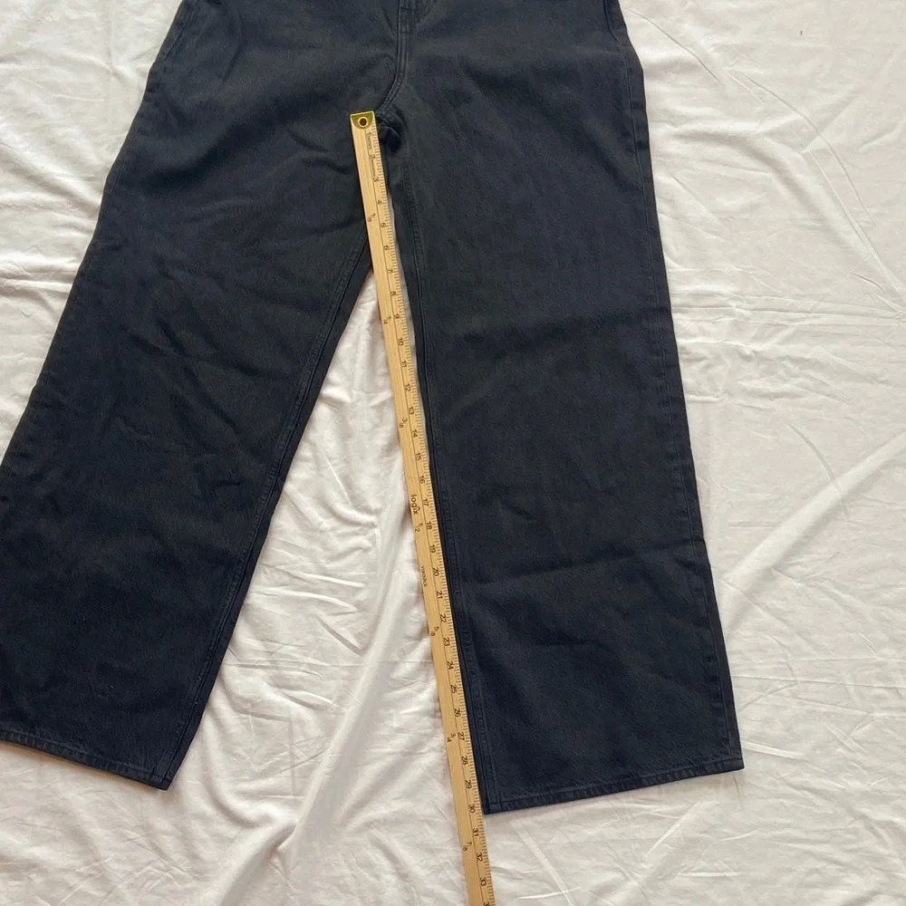 Abercrombie & Fitch Curve Love High Rise Wide Leg Jeans Womens Size 25 Long NWT - Picture 6 of 9
